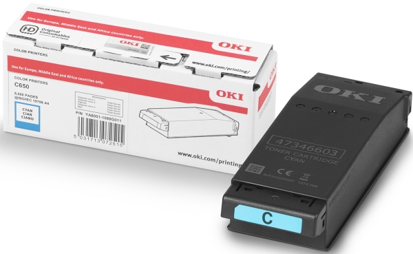 Oki toner C650dn, cyan, 6000 str.-0